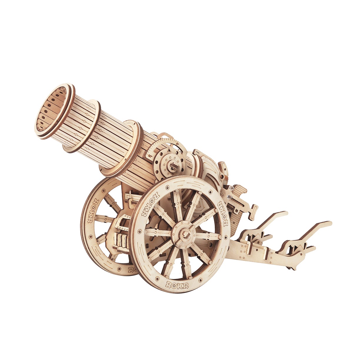 ROKR 3D Wooden Puzzle Wheeled Siege Artillery KW801