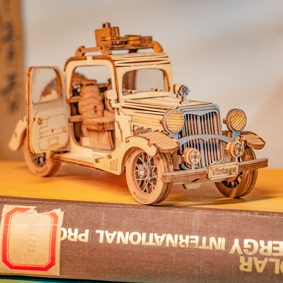 Rolife Vintage Car 3D Wooden Puzzle TG504