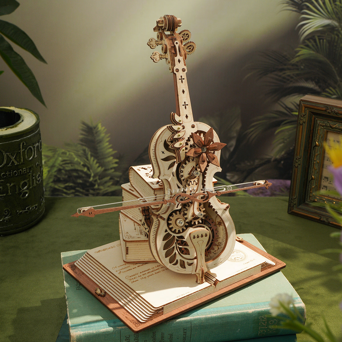 ROKR Magic Cello Mechanical Music Box 3D Wooden Puzzle AMK63