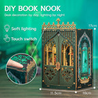 PUZZLESBEST DIY Book Nook Kit|The Darkness Herbarium