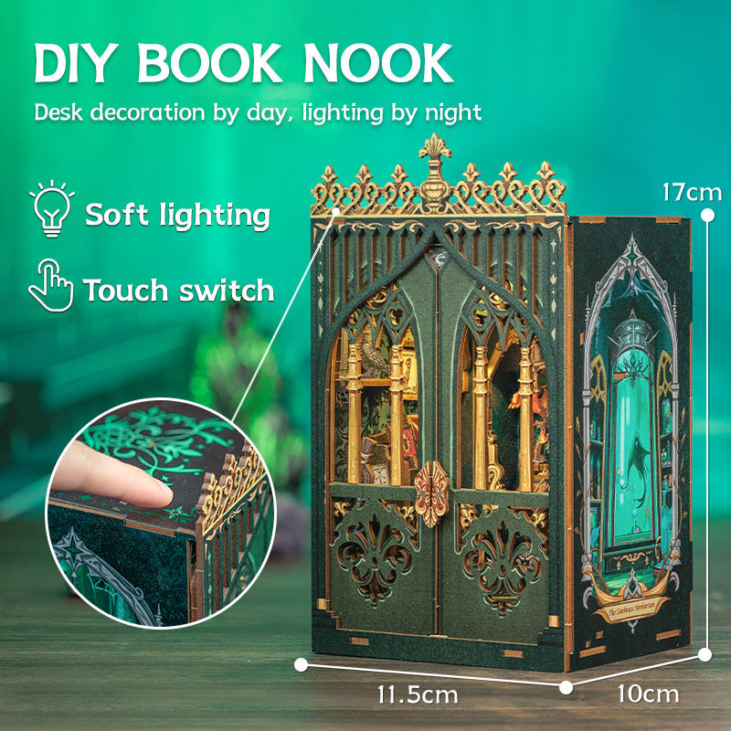 PUZZLESBEST DIY Book Nook Kit|The Darkness Herbarium