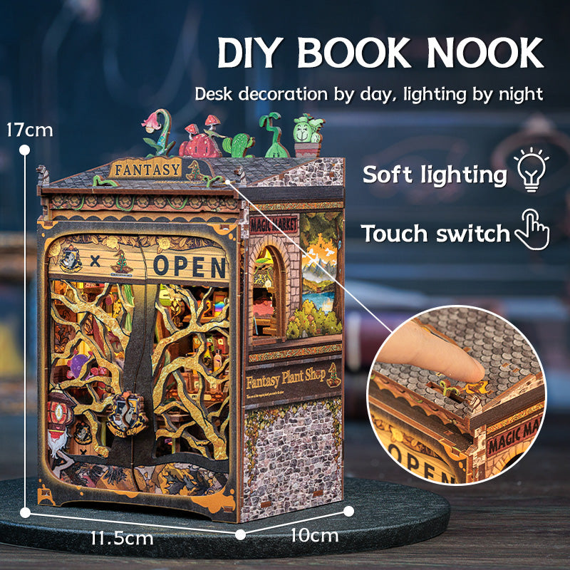 PUZZLESBEST DIY Book Nook Kit|Fantacy Plant Shop