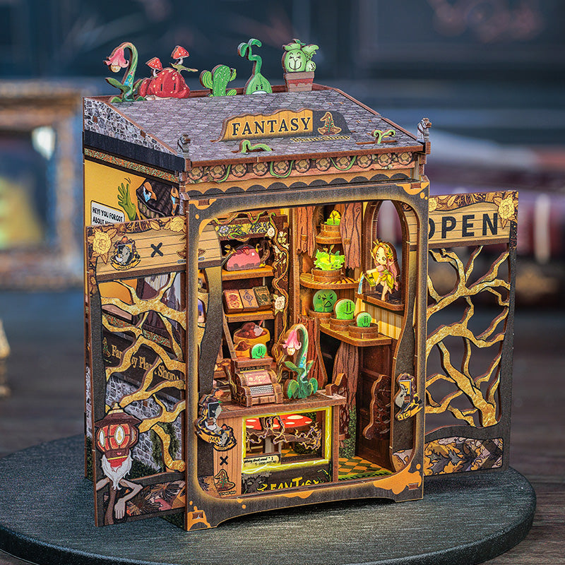 PUZZLESBEST DIY Book Nook Kit|Fantacy Plant Shop