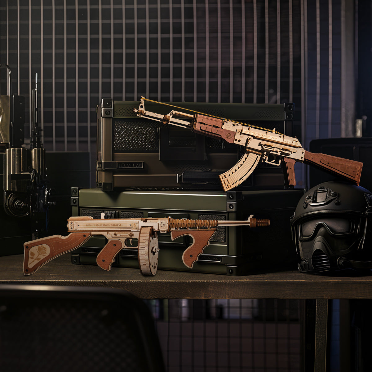 AK-47 Assault Rifle - Toy Gun Model 3D Wooden Puzzle