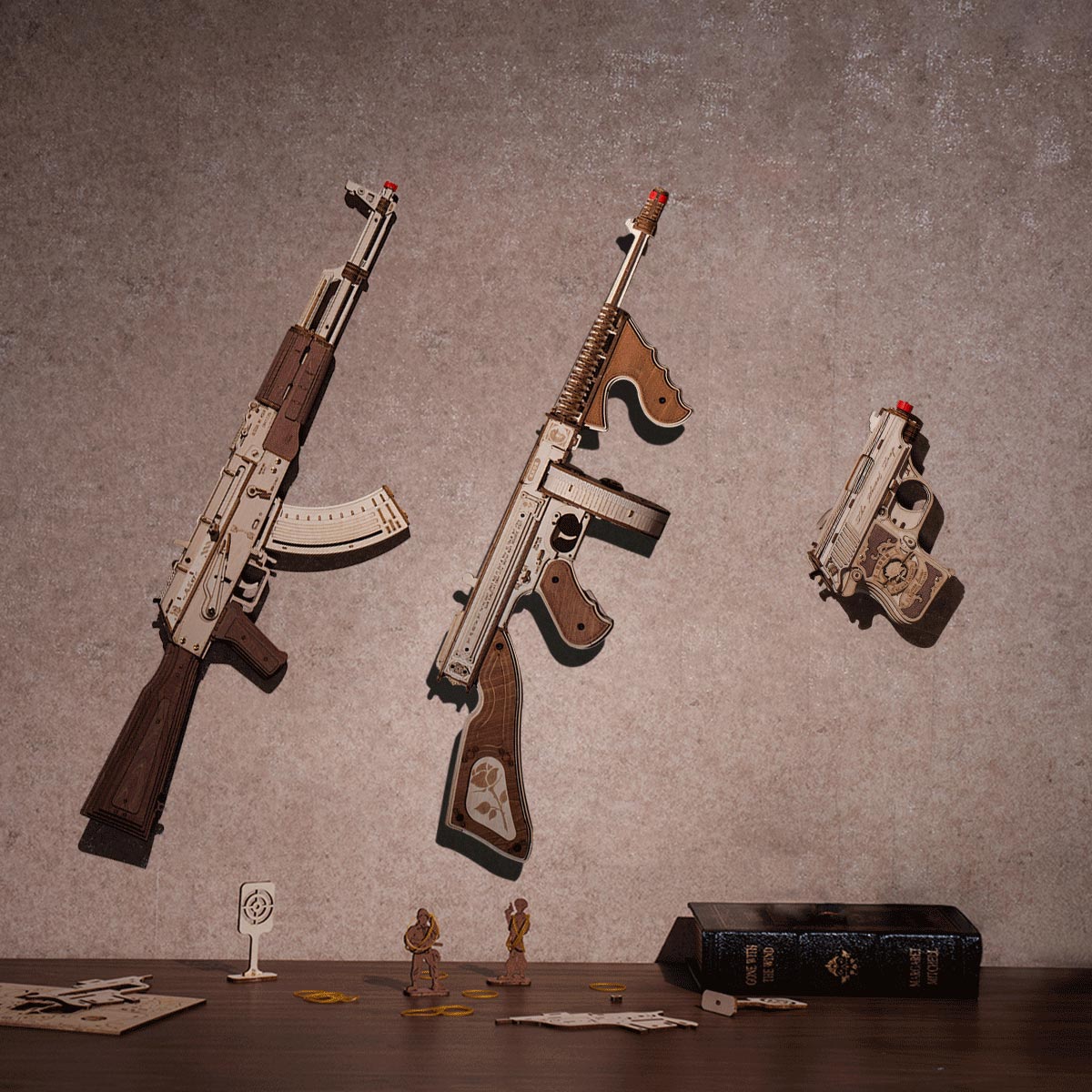 AK-47 Assault Rifle - Toy Gun Model 3D Wooden Puzzle