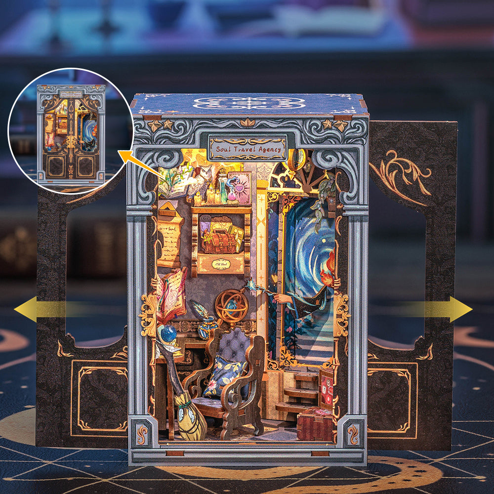 PUZZLESBEST DIY Book Nook Kit|Soul Travel Agency