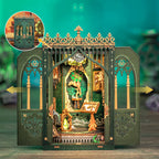 PUZZLESBEST DIY Book Nook Kit|The Darkness Herbarium