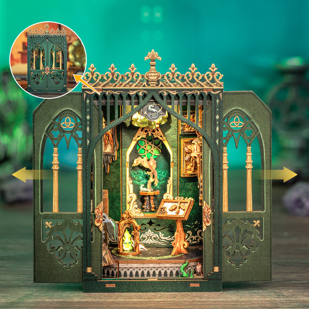 PUZZLESBEST DIY Book Nook Kit|The Darkness Herbarium