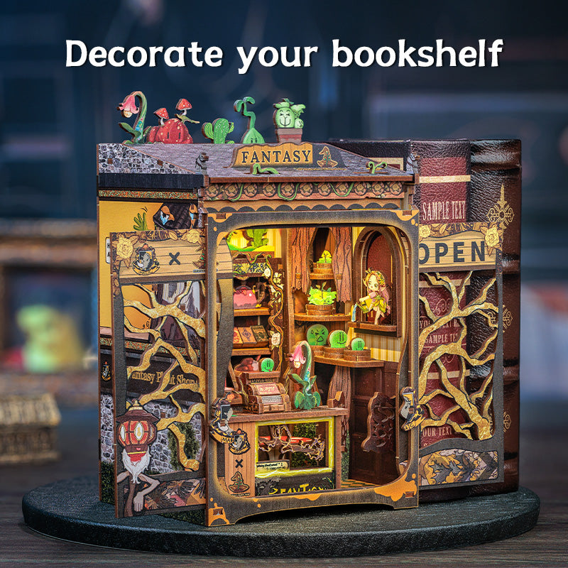 PUZZLESBEST DIY Book Nook Kit|Fantacy Plant Shop