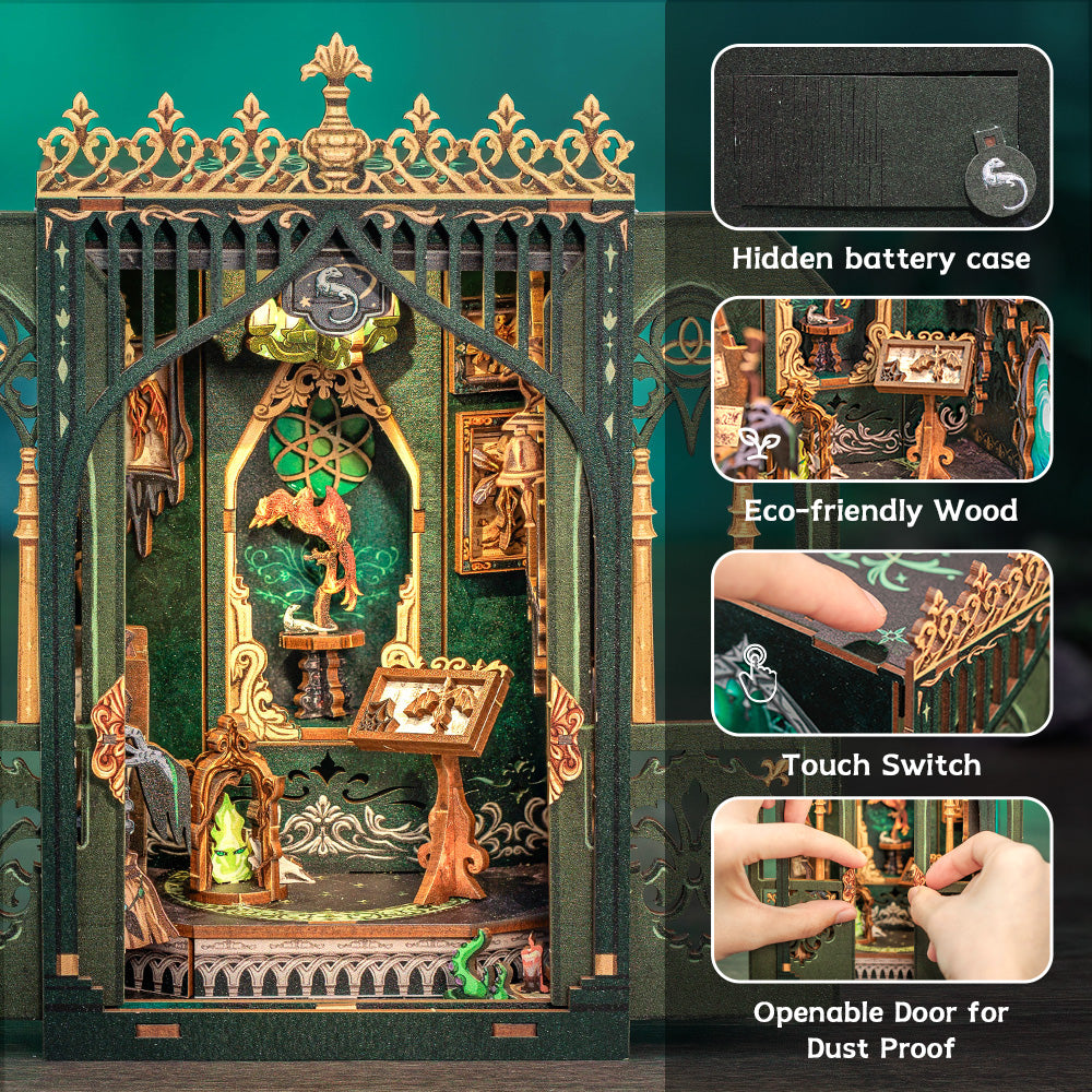 PUZZLESBEST DIY Book Nook Kit|The Darkness Herbarium