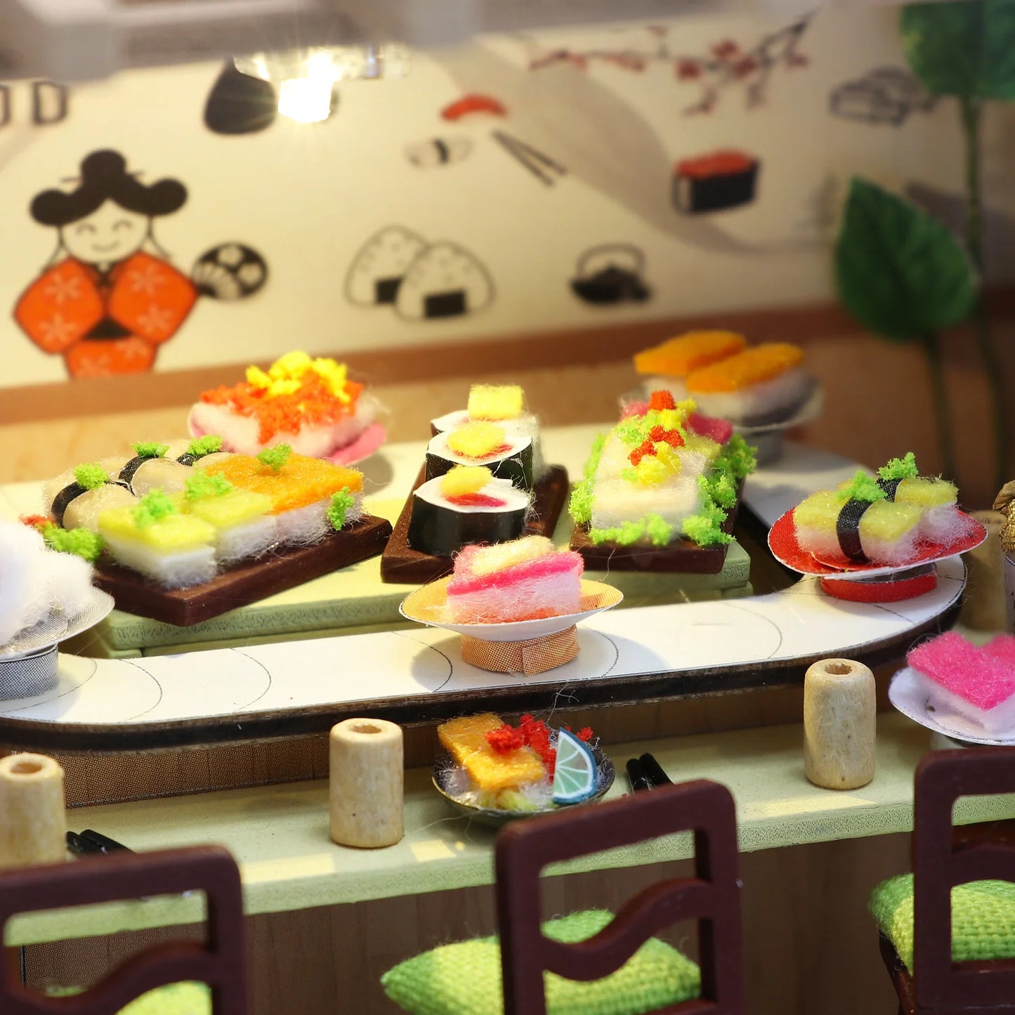 PUZZLESBEST DIY Miniature House | Sakura Sushi House