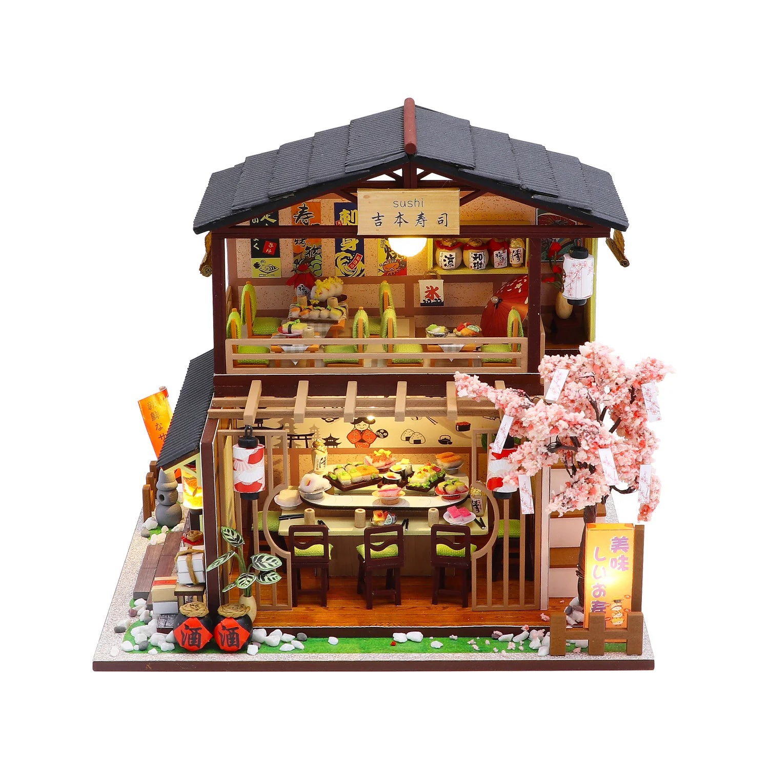 PUZZLESBEST DIY Miniature House | Sakura Sushi House