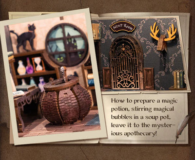 Hoe je een magisch drankje maakt, magische bubbels in een soepketel roeren, laat dat maar over aan de mysterieuze apotheker!