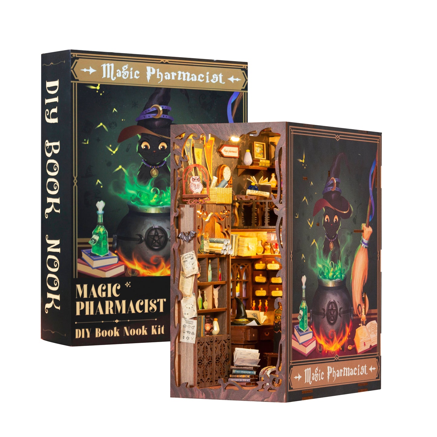 PUZZLESBEST DIY Book Nook Kit (Magic Pharmacist)