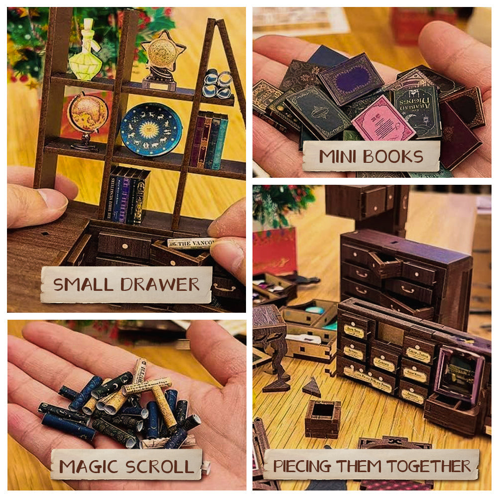 PUZZLESBEST DIY Book Nook Kit (Magic Pharmacist)
