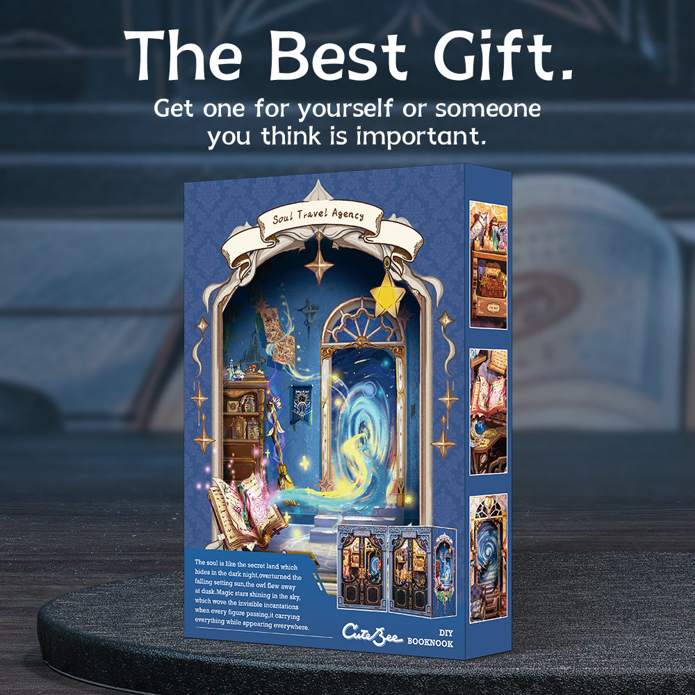 PUZZLESBEST DIY Book Nook Kit|Soul Travel Agency