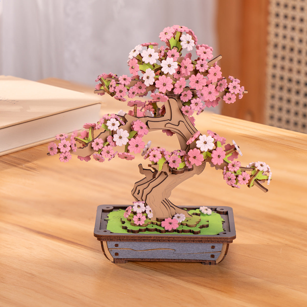 Sakura Bonsai - Floral Art Model 3D Wooden Puzzle