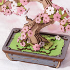 Sakura Bonsai - Floral Art Model 3D Wooden Puzzle