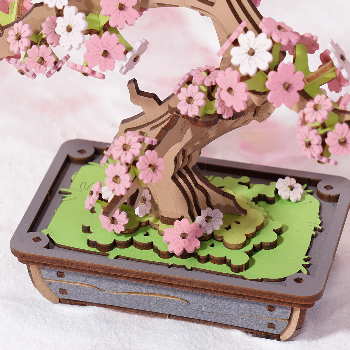 Sakura Bonsai - Floral Art Model 3D Wooden Puzzle