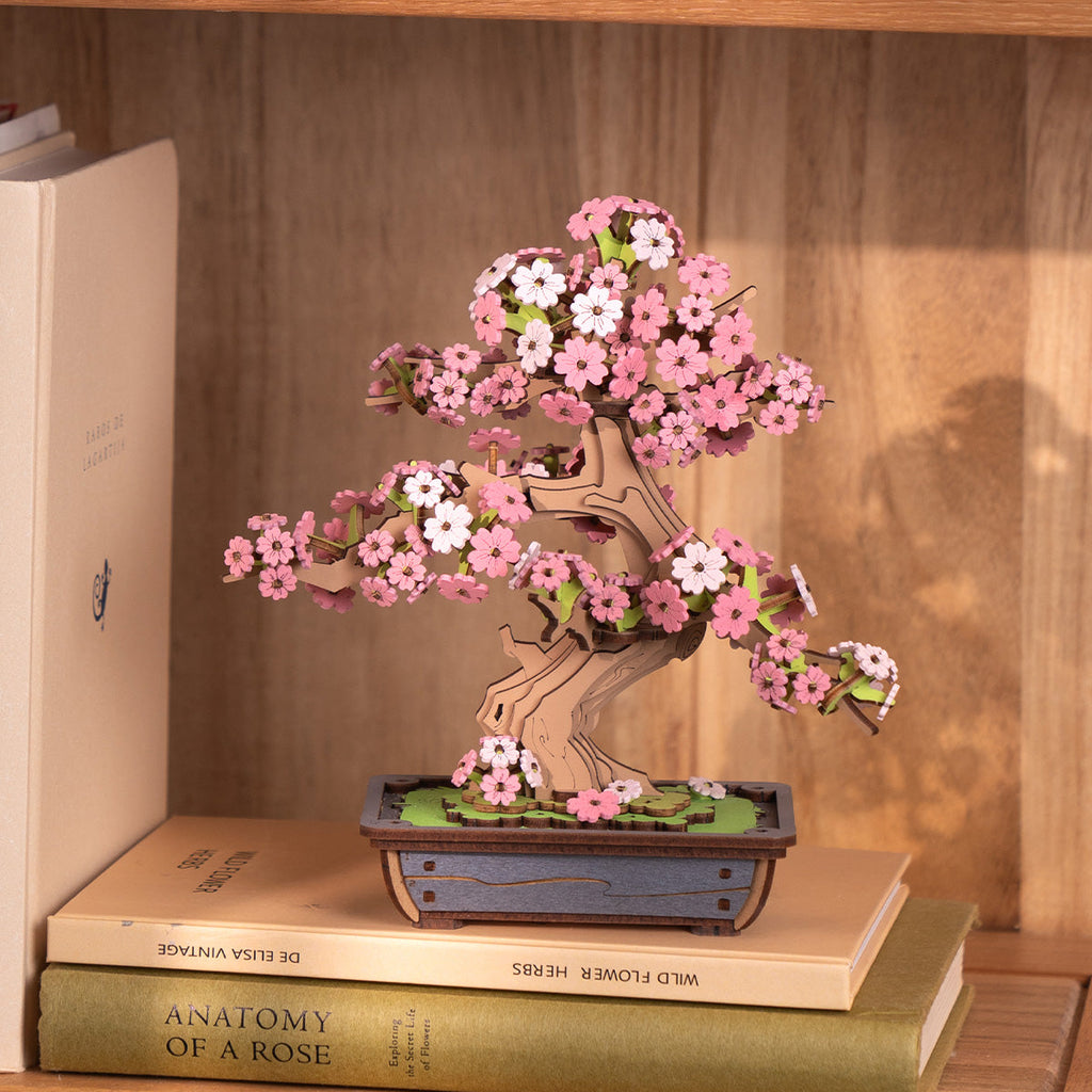Sakura Bonsai - Floral Art Model 3D Wooden Puzzle