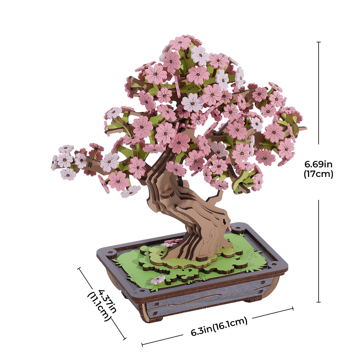 Rolife Sakura Bonsai DIY Wooden 3D Puzzle TG415