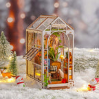 PUZZLESBEST DIY Book Nook | Holiday Garden House