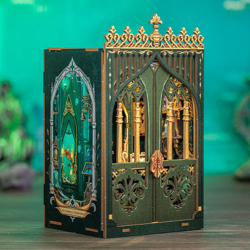 PUZZLESBEST DIY Book Nook Kit|The Darkness Herbarium