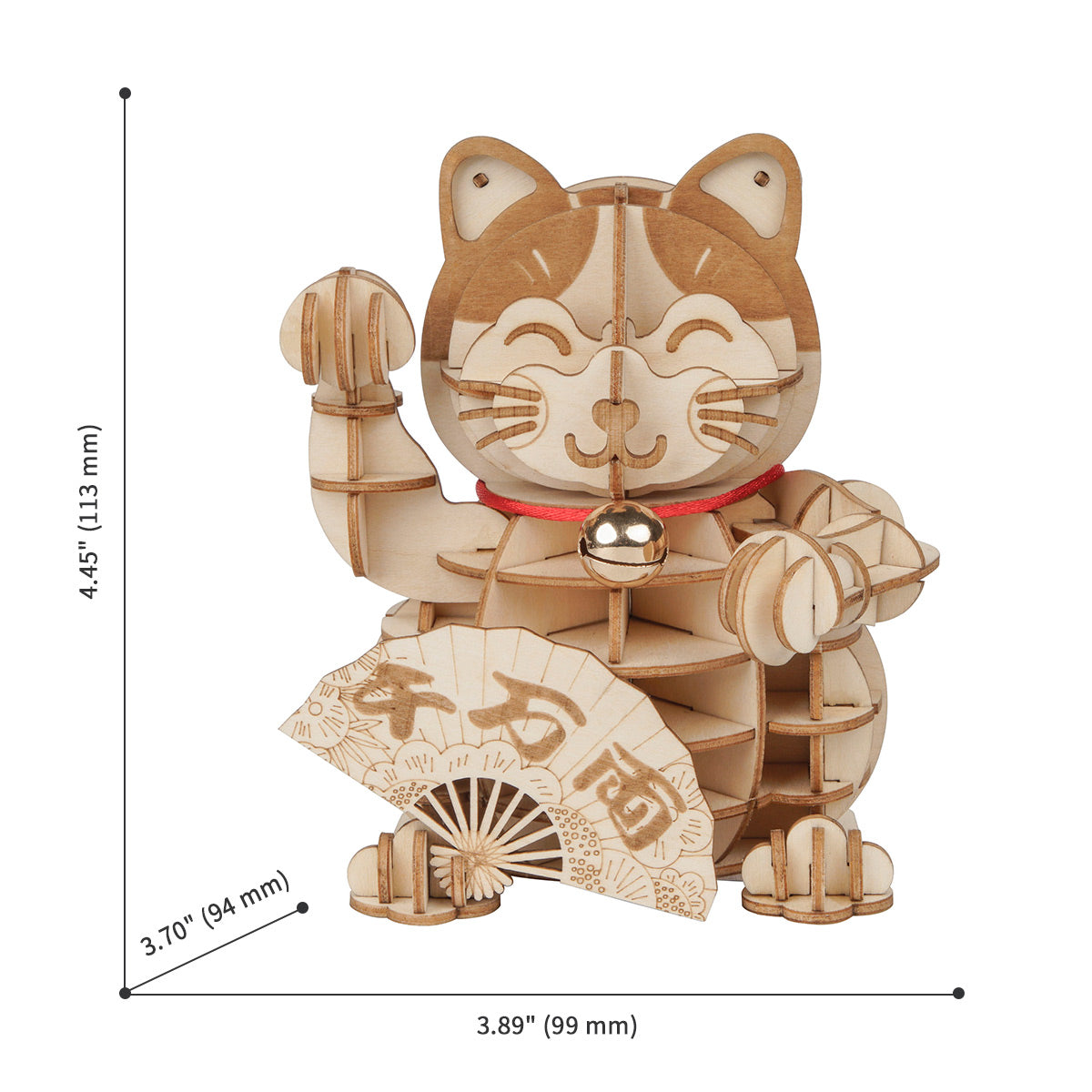 Rolife Plutus Cat Model 3D Wooden Puzzle TG303