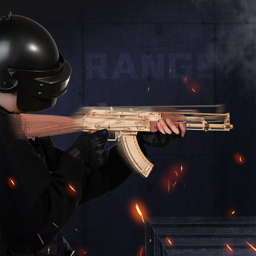 AK-47 Assault Rifle - Toy Gun Model 3D Wooden Puzzle