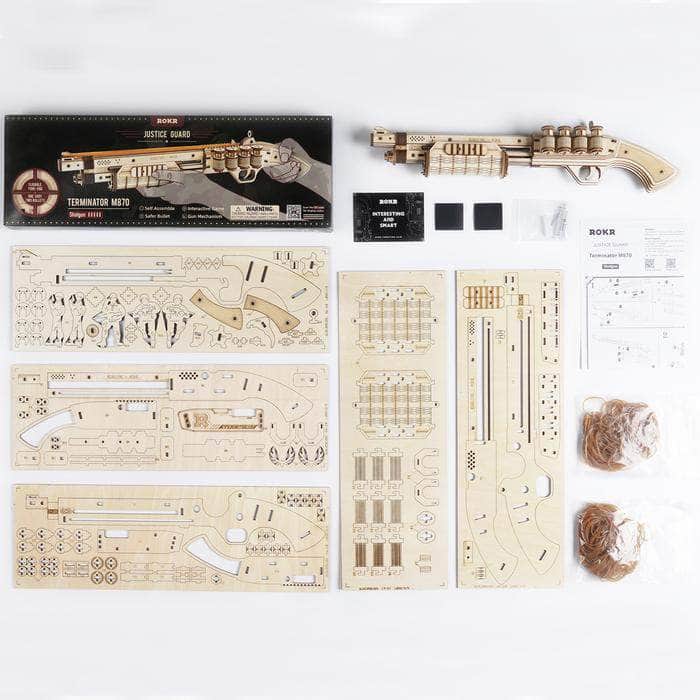 Terminator M870 - Justice Guard Gun 3D Wooden Puzzle