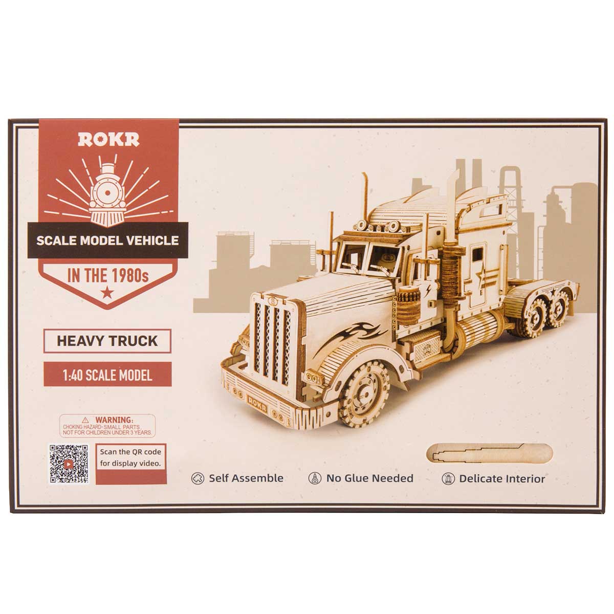 ROKR Heavy Truck Scale Model 3D Wooden Puzzle MC502