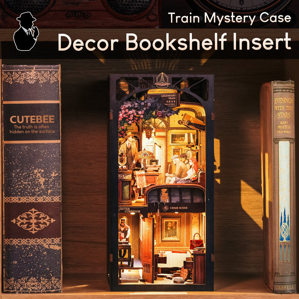 PUZZLESBEST DIY Book Nook Kit (Train Mystery)