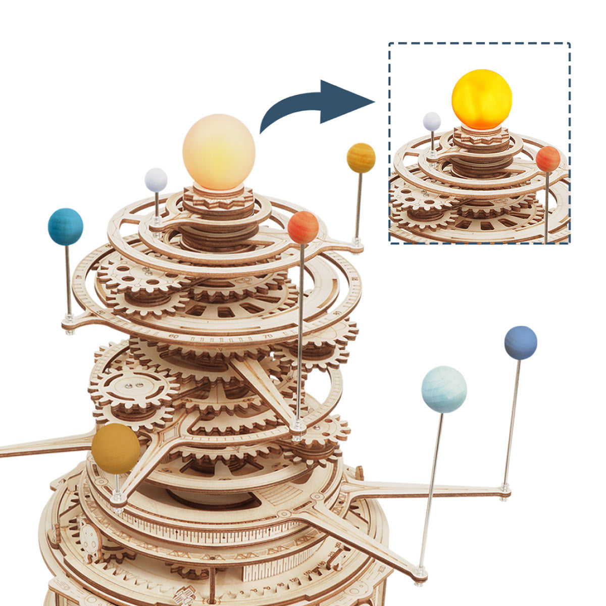 ROKR Mechanical Orrery ST001 3D Wooden Puzzle