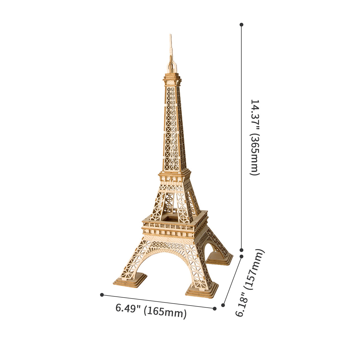 Rolife Eiffel Tower Model 3D Wooden Puzzle TG501