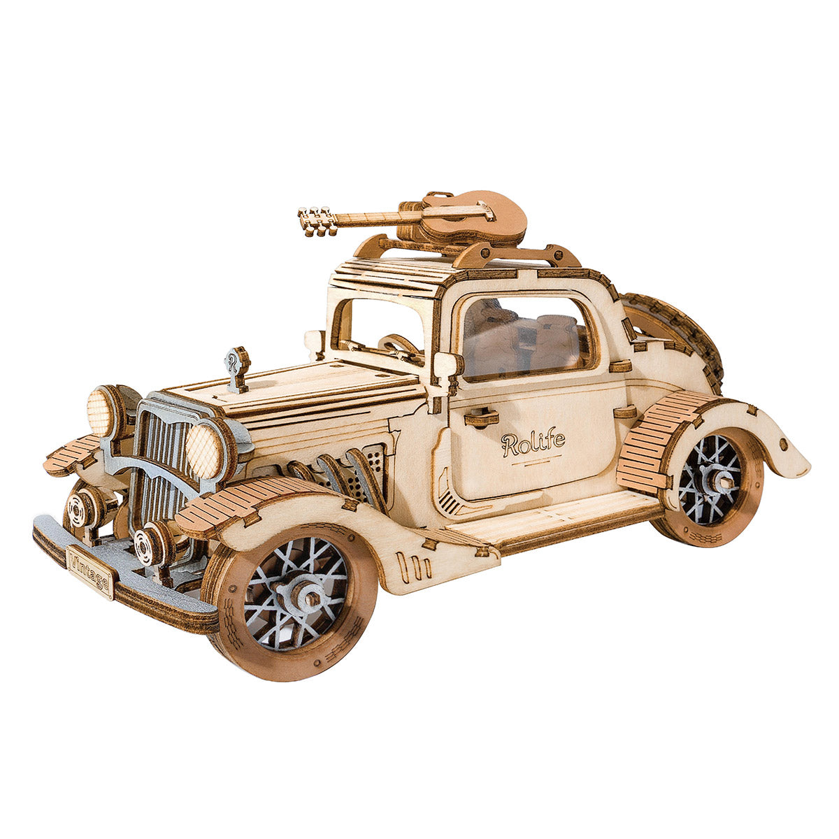 Rolife Vintage Car 3D Wooden Puzzle TG504