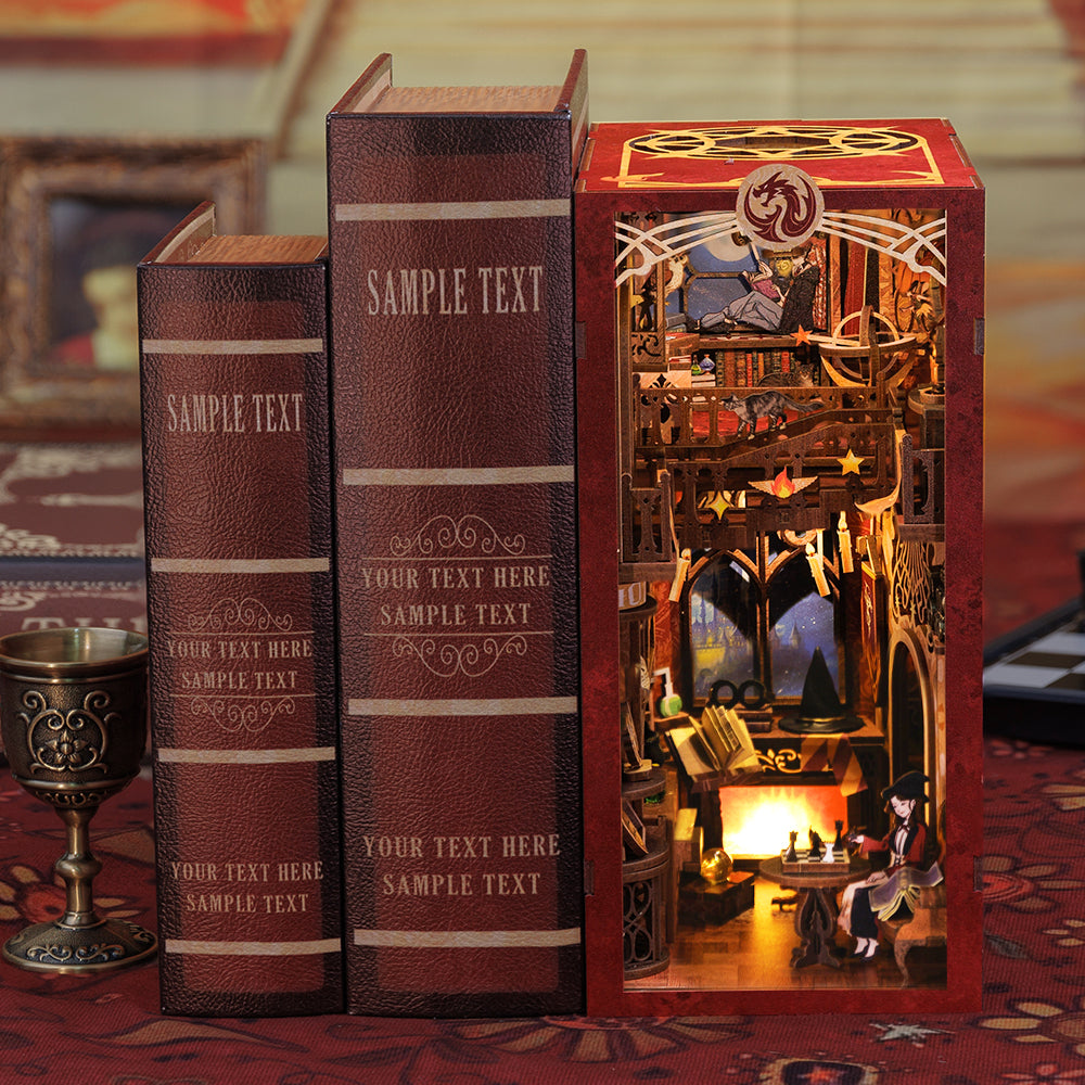 PUZZLESBEST DIY Book Nook Kit (Flame Common Room)