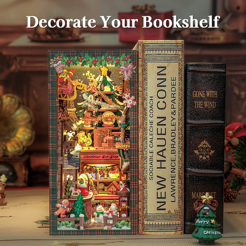 PUZZLESBEST DIY Book Nook Kit | Christmas Wish Store