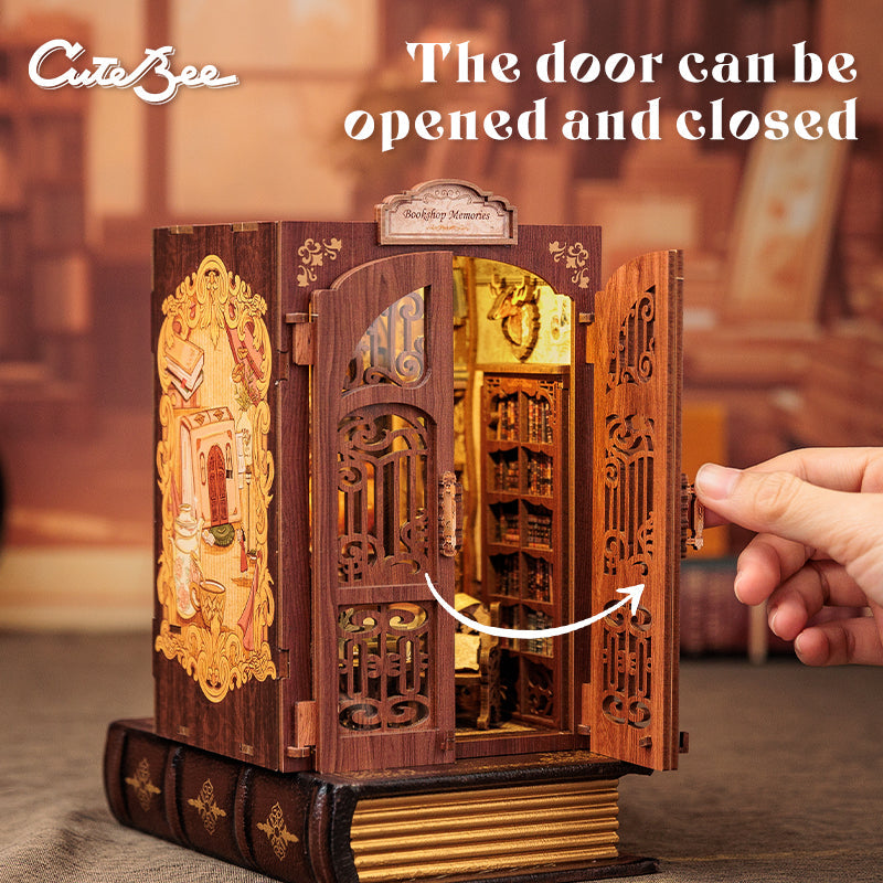 PUZZLESBEST DIY Book Nook Kit（Bookshop Memories）