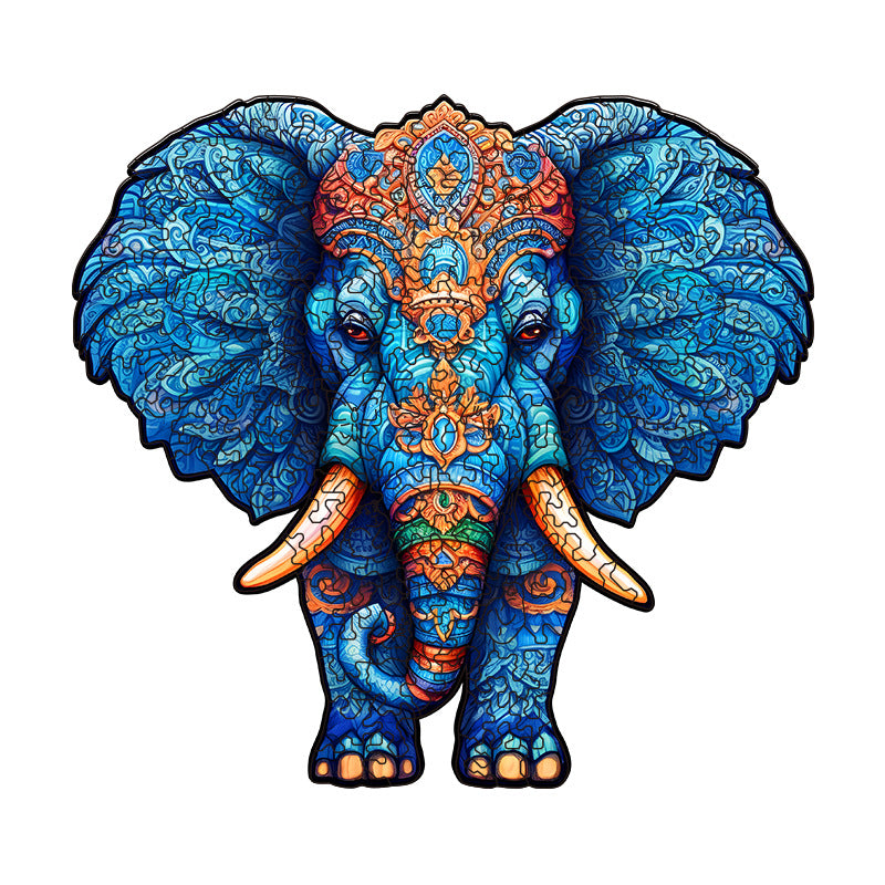 Royal Elephant Wooden Jigsaw Puzzle