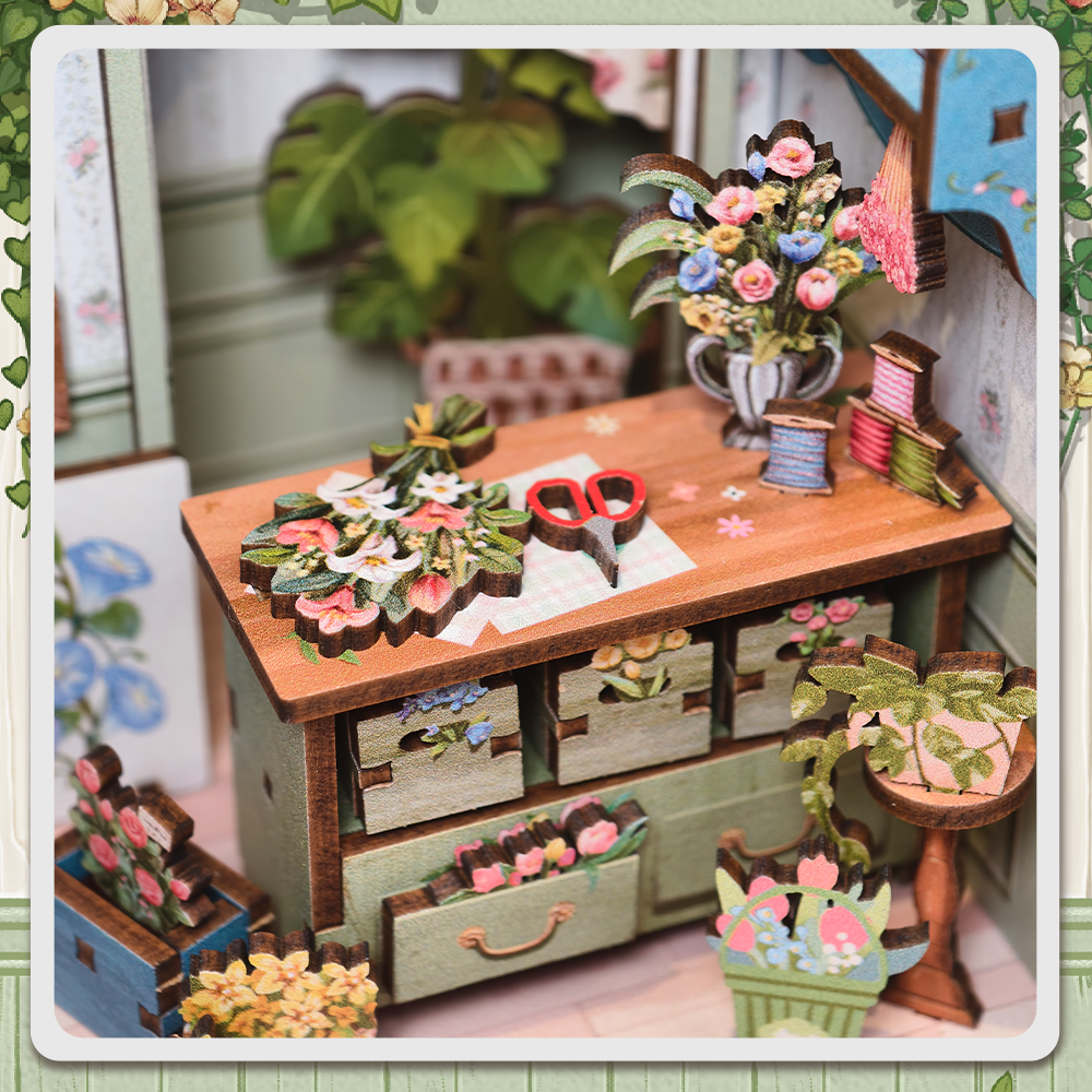 PUZZLESBEST DIY Book Nook Kit | Champs-Élysées  Florist