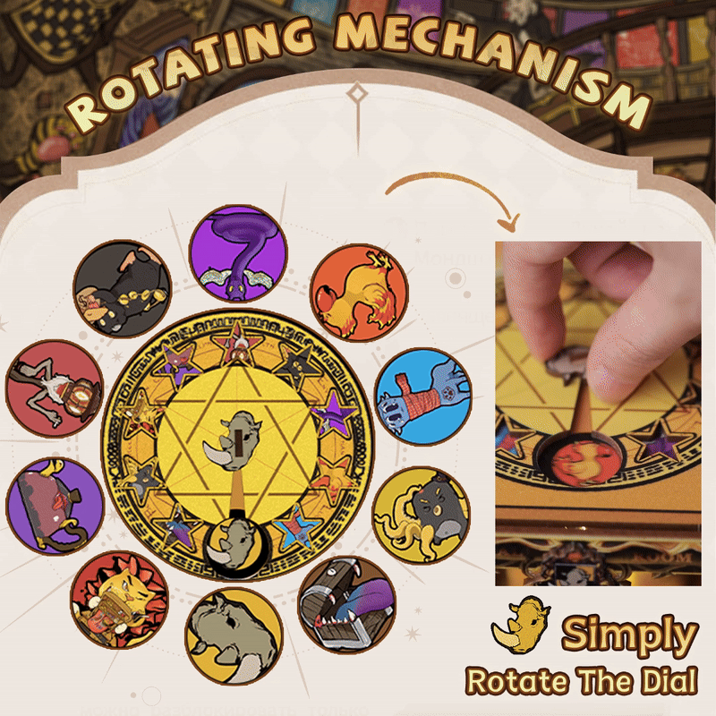 PUZZLESBEST DIY Book Nook Kit | Fantastic Animal Common Room