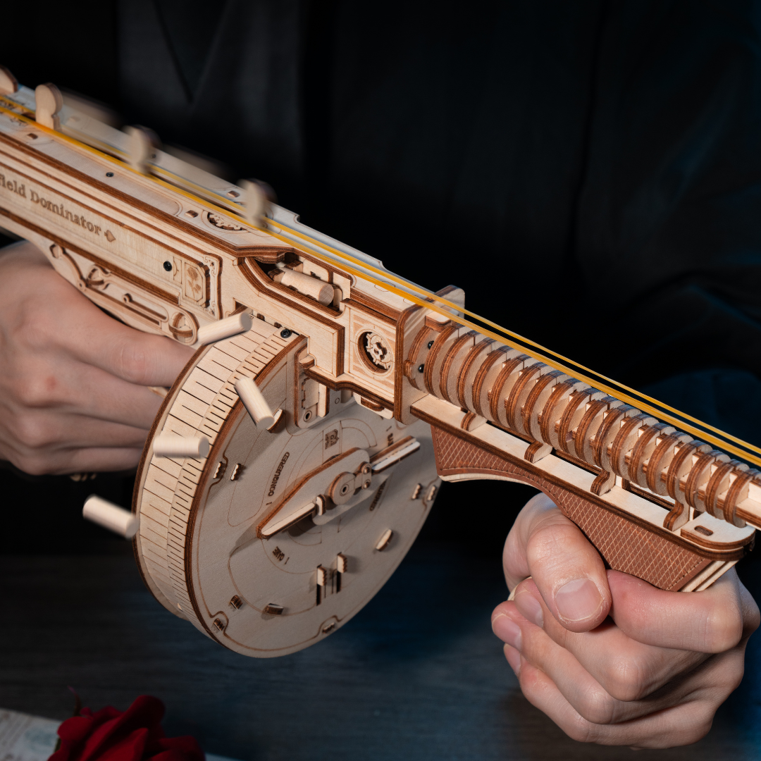 Thompson Submachine Gun - Classic Toy Model 3D Wooden Puzzle
