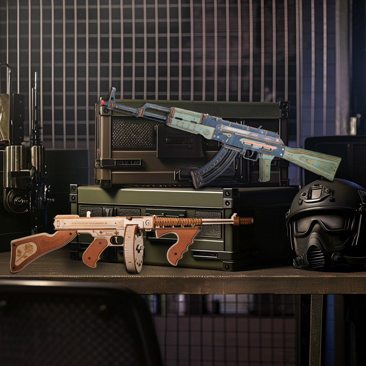 AK-47 Assault Rifle - Toy Gun Model 3D Wooden Puzzle